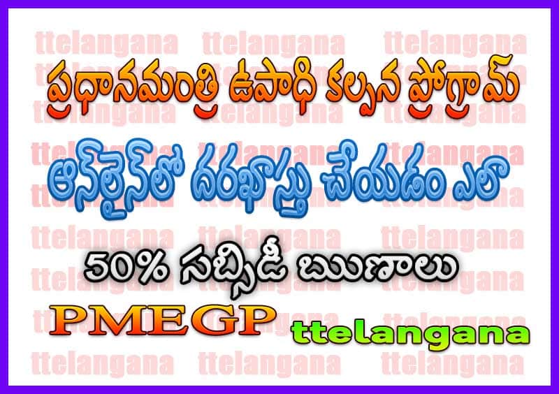PMEGP ఆన్‌లైన్ రిజిస్ట్రేషన్ PMEGP ఆన్‌లైన్ దరఖాస్తు PMEGP Online Registration | PMEGP e Portal Online Apply