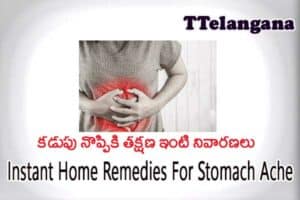 కడుపు నొప్పికి తక్షణ ఇంటి నివారణలు,Instant Home Remedies For Stomach Ache